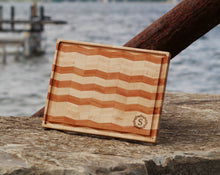 Load image into Gallery viewer, Personalized Chevron Sunset Board