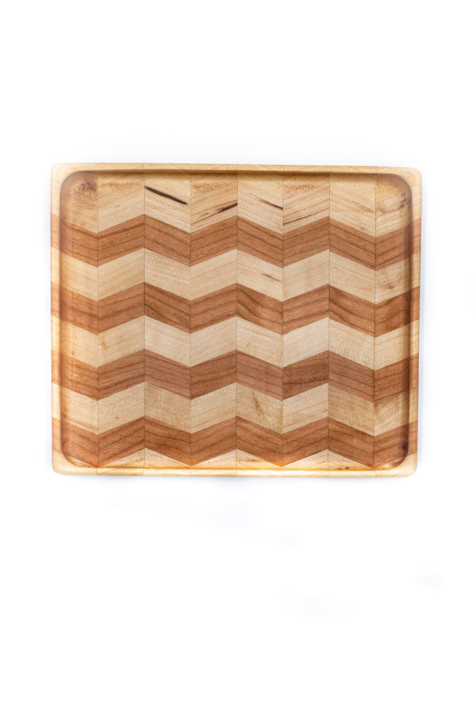 Personalized Chevron Sunset Catch All Tray